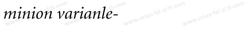minion varianle字体转换